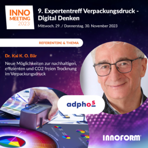 Dr. Kai O. Bär beim 9. Expertentreff Verpackungsdruck zu aNIR Trocknung