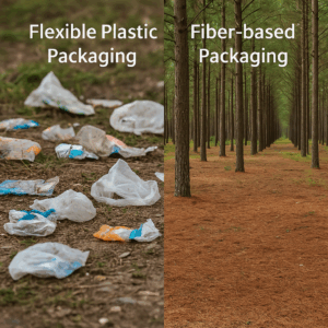 Flexible Verpackungen im Umwelttest: Kunststoff oder Faser (Papier)?