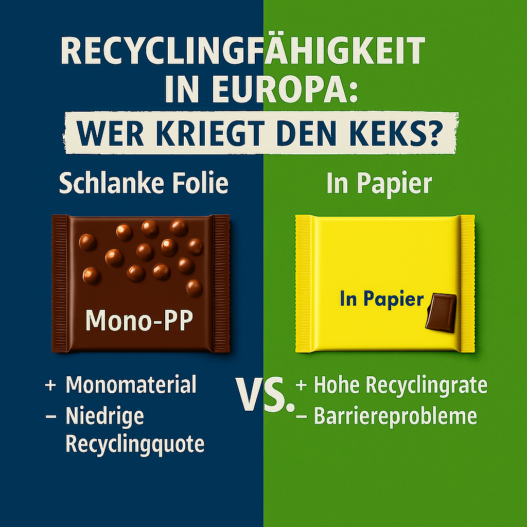 Papier-Hype vs. Folien-Fakten II – Die Recycling-Realität: Wer kriegt den Keks (und wer nur die Krümel)?