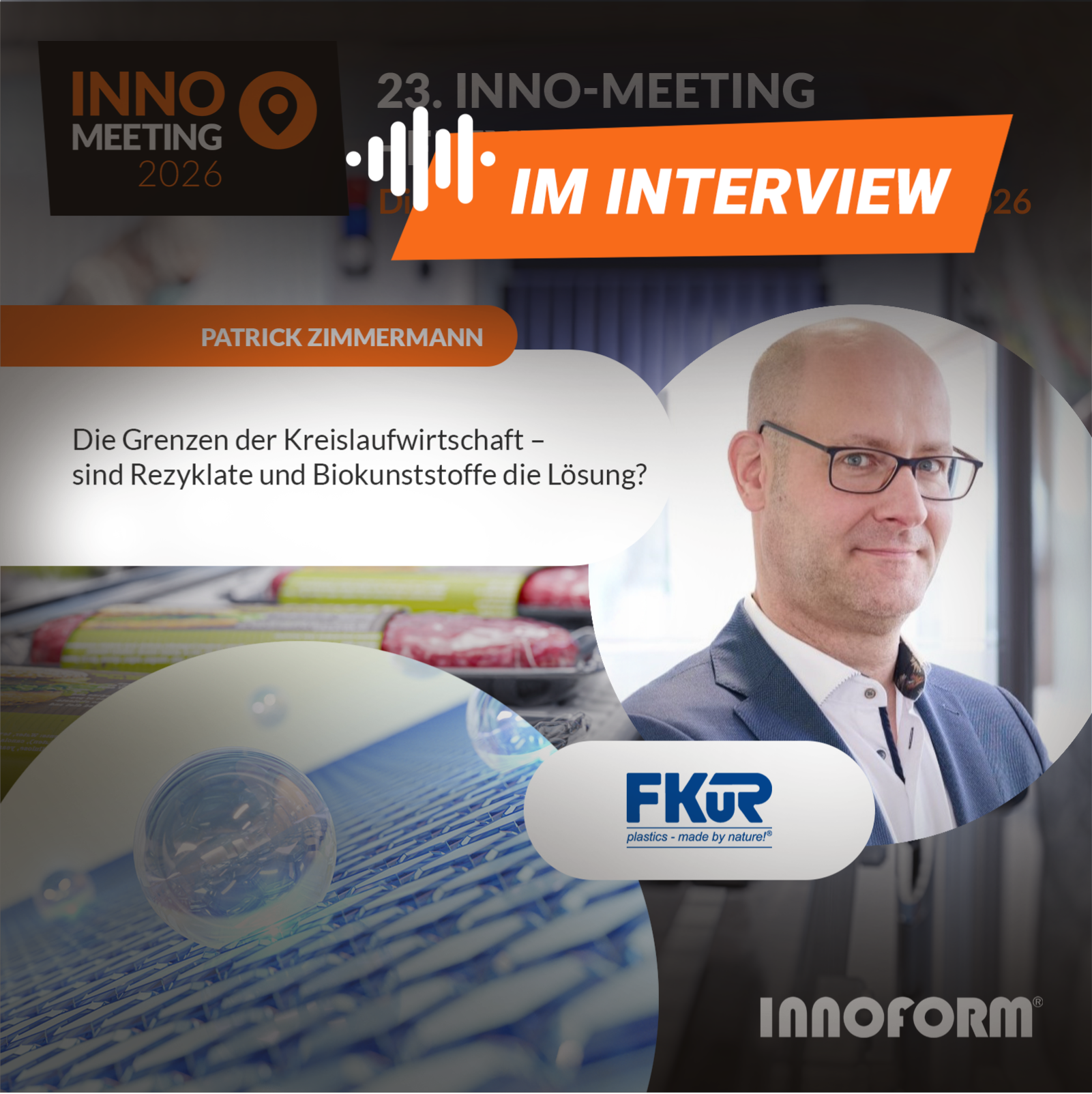 Patrick Zimmermann, beim 23. Inno Meeting im Interview mit Julian Thielen