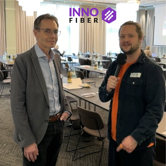 Matthias Giebel im Gespräch mit Julian Thielen bei der INNO-Fiber in Osnabrck