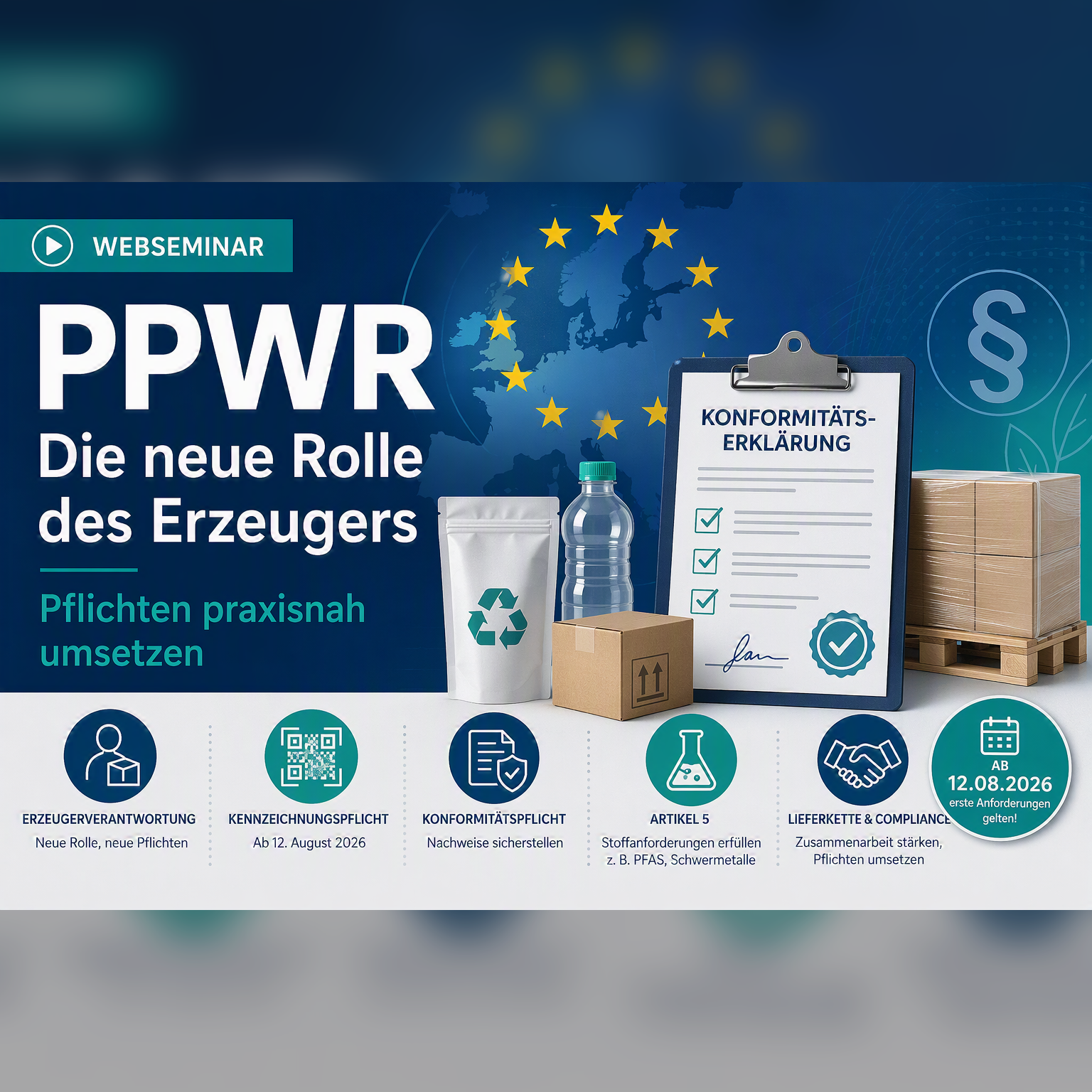 PPWR: Die neue Rolle des Erzeugers – Pflichten praxisnah umsetzen